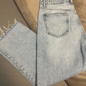 Zara Straight Cut Light Wash Denim Jeans